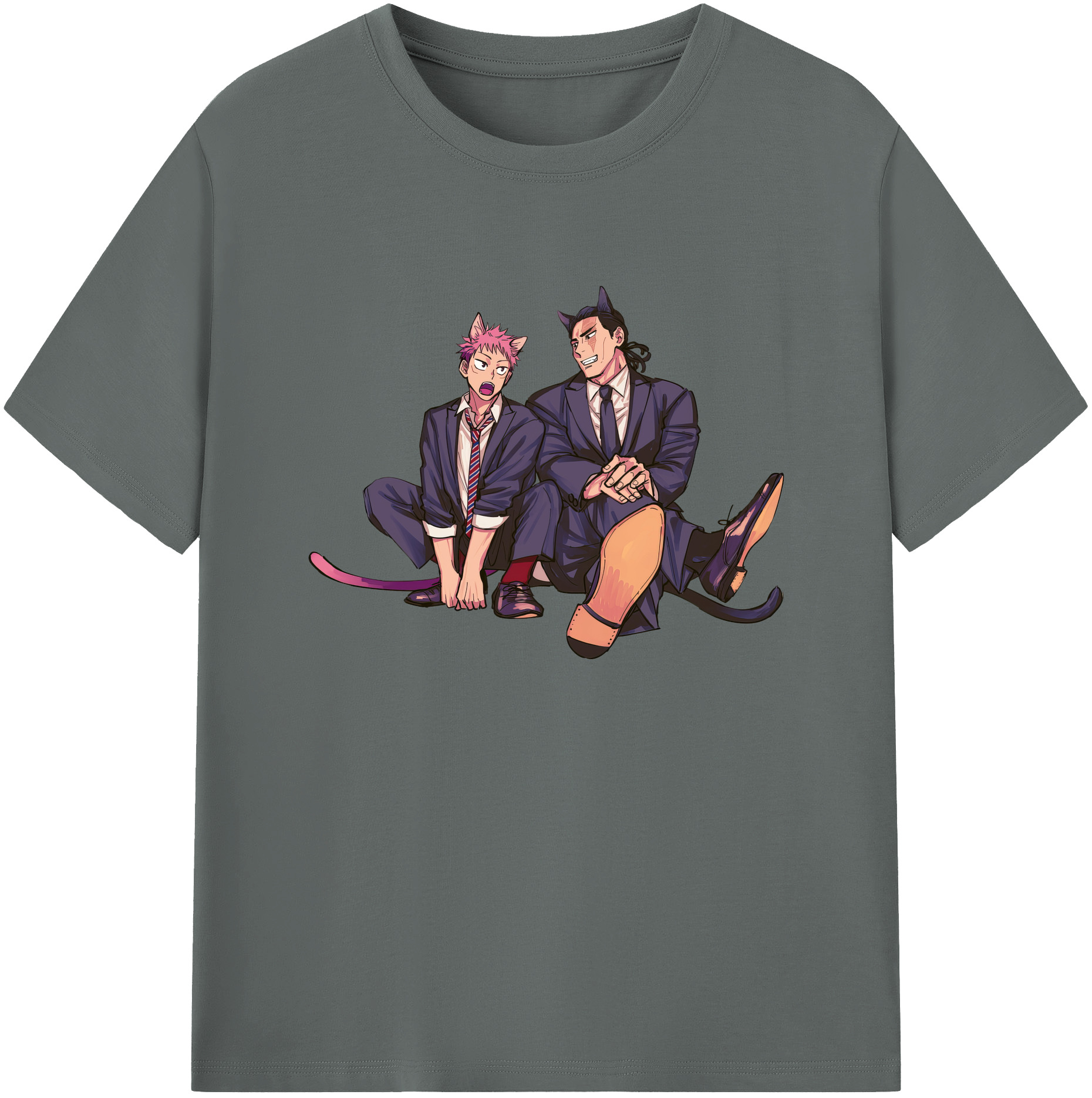 （画像用） 呪術廻戦 Jujutsu Kaisen 綿100％ メンズ半袖Tシャツ｜肌触りやわらか＆通気性